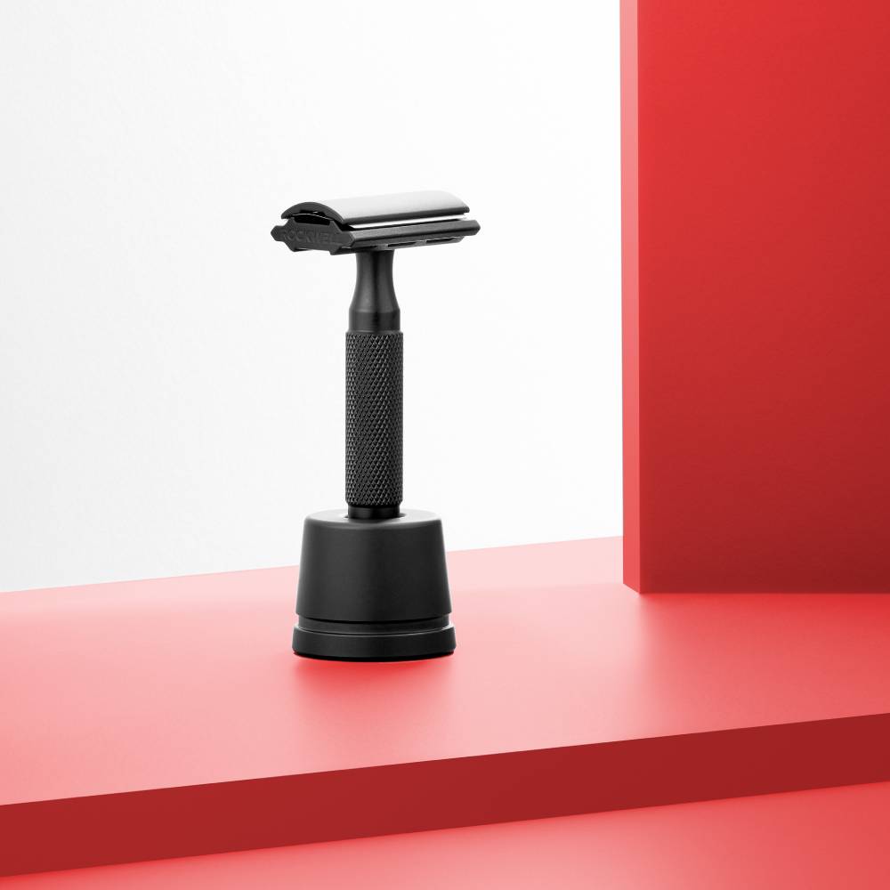 Rockwell 6S + Inkwell Stand kit rasoio sicurezza acciaio