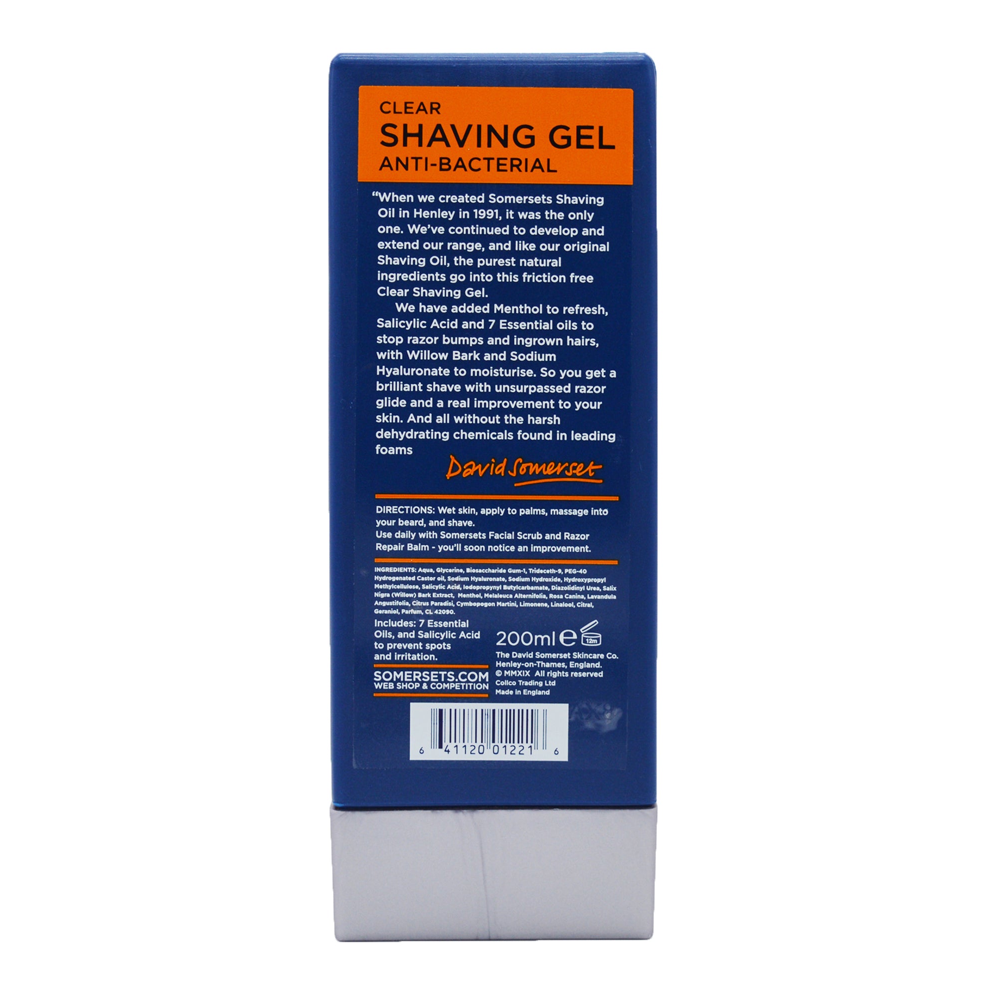 Somersets gel rasatura 200ml Original Cooling mentolo