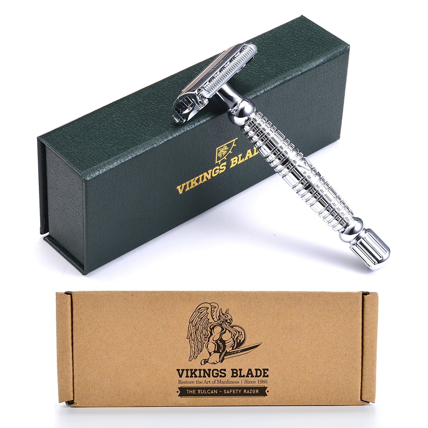 Viking's Blade The Vulcan rasoio di sicurezza pesante + 5 lamette