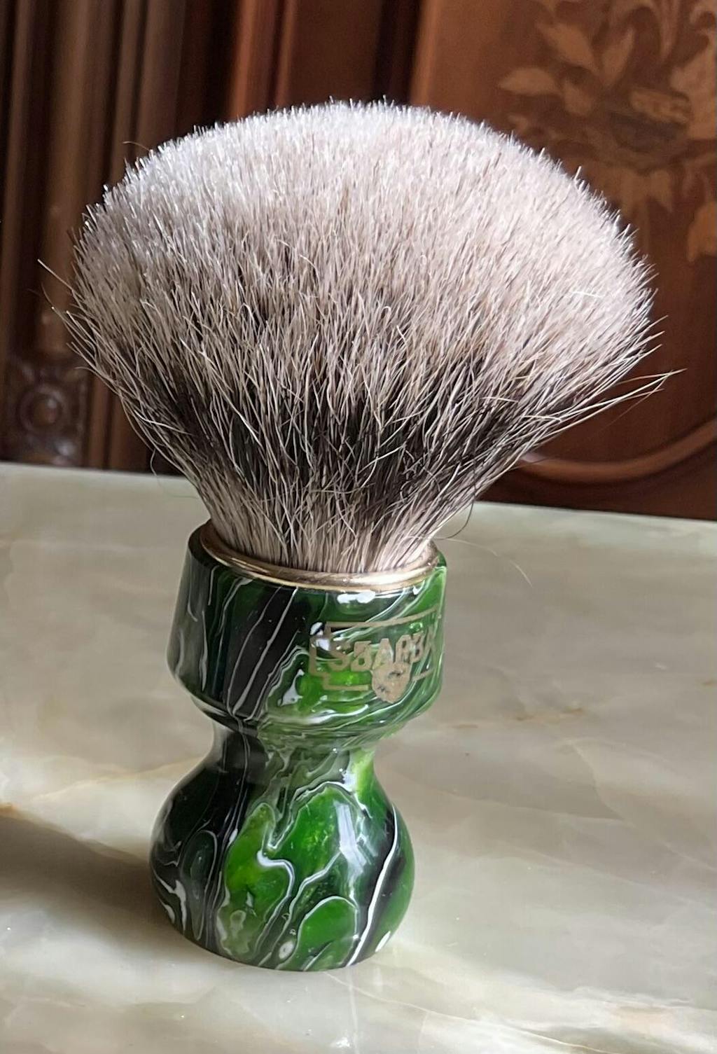 Sbarba Nobile Verde Smeraldo pennello barba tasso