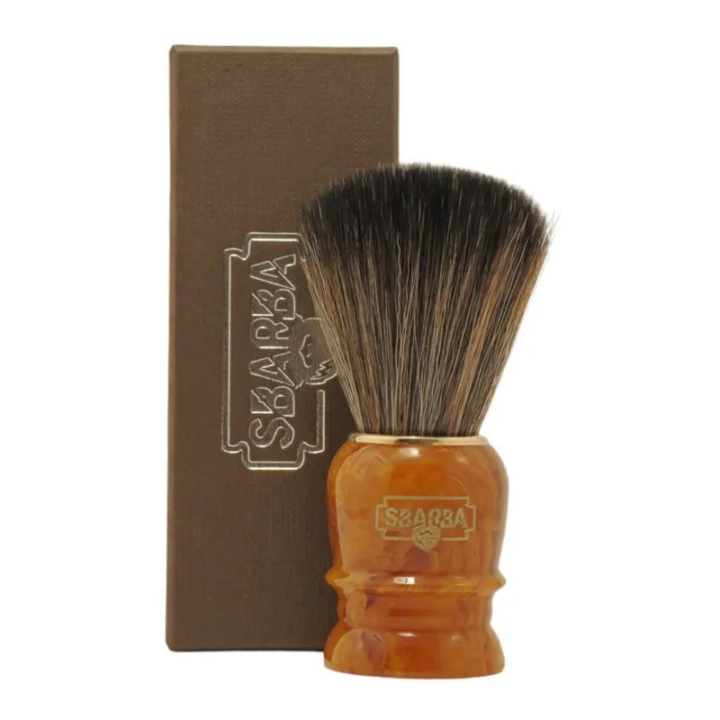 Sbarba Smilzo pennello da barba sintetico manico miele