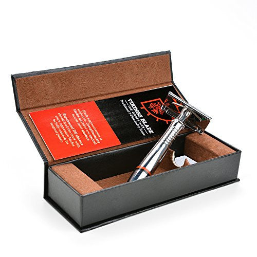 Viking's Blade Godfather Rasoio di Sicurezza 3 Pezzi con Astuccio