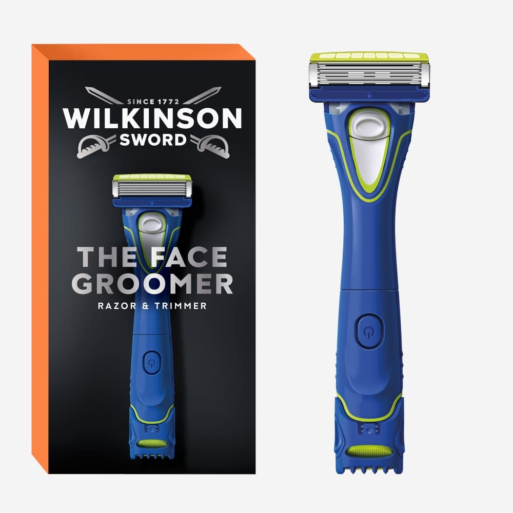 Wilkinson Quattro Face Groomer rasoio 5 lame + trimmer barba 4 tagli
