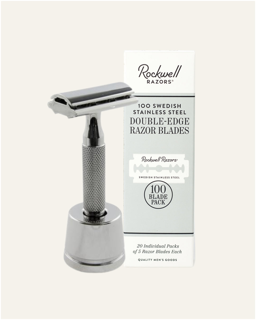 Rockwell 6C Kit Rasoio White Chrome 100 lamette 2 anni