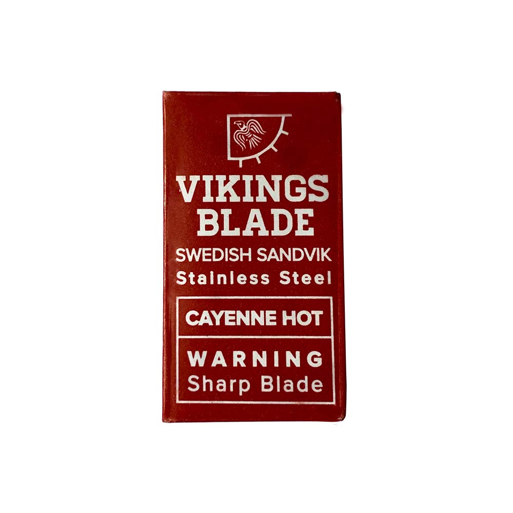 Viking's Blade Cayenne Hot lamette barba 50 pezzi semi-aggressive