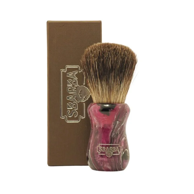 Sbarba Classico pennello barba magenta misto setola tasso XB