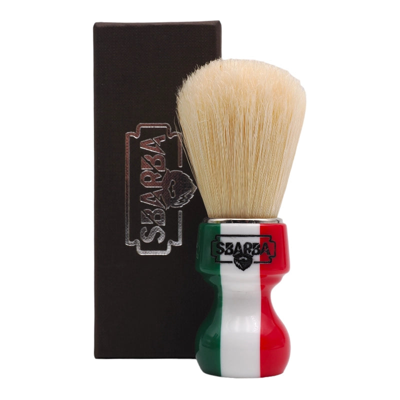 Sbarba Nobile pennello da barba in setola bandiera italiana