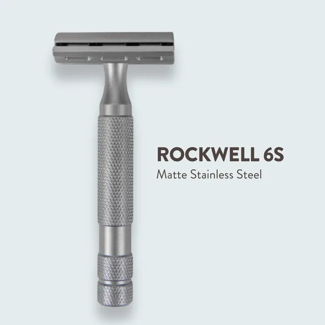 Rockwell 6S rasoio sicurezza acciaio opaco 6 regolazioni