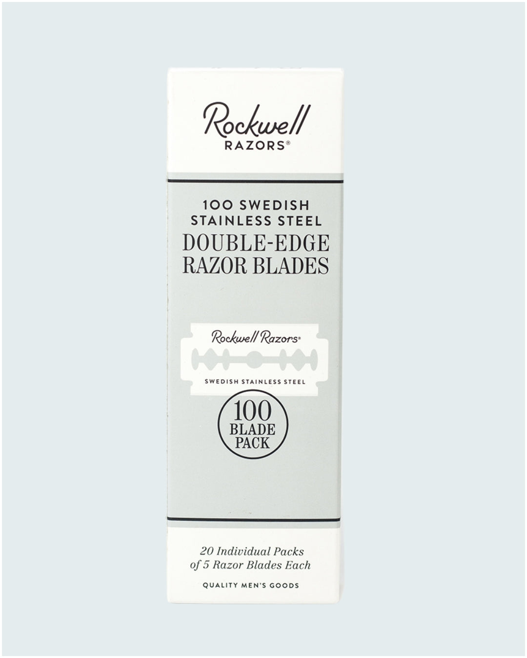 Rockwell 6S Kit rasoio sicurezza Matte Stainless Steel 100 lamette