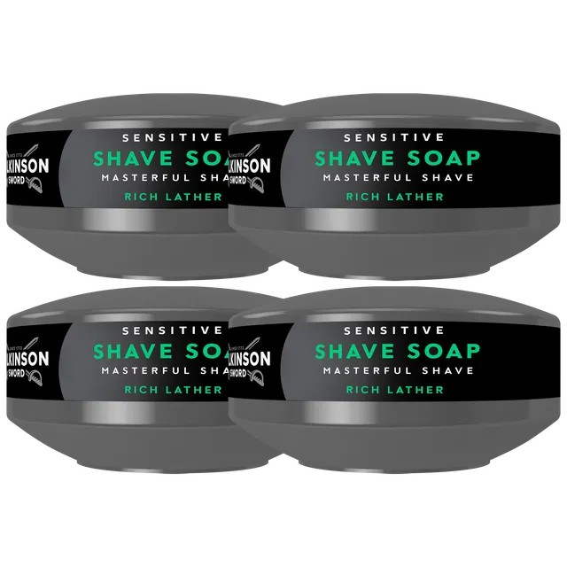 Wilkinson sapone da barba Sensitive 4 ciotole schiuma ricca