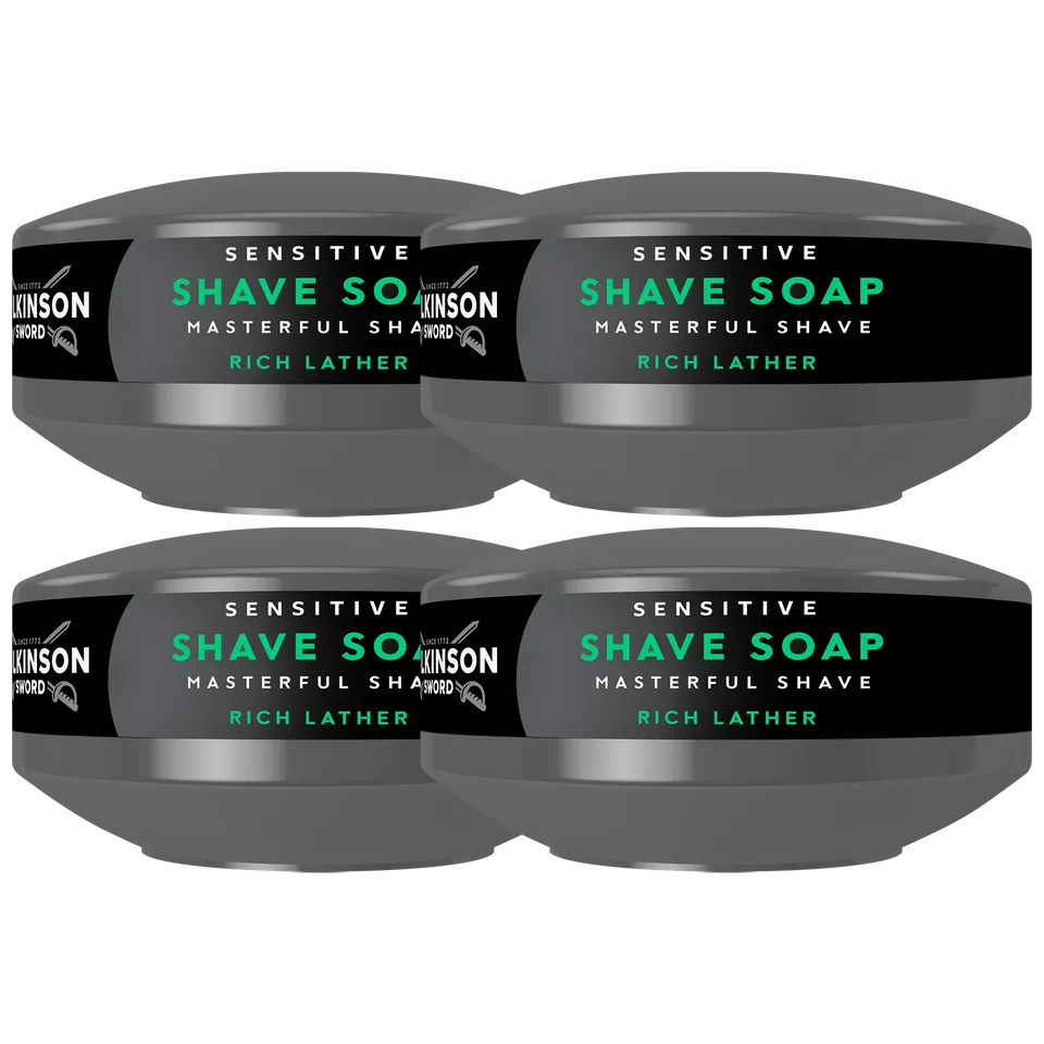 Wilkinson sapone da barba Sensitive 4 ciotole schiuma ricca