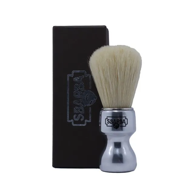 Sbarba Nobile Silver Pennello da Barba Setola Alluminio
