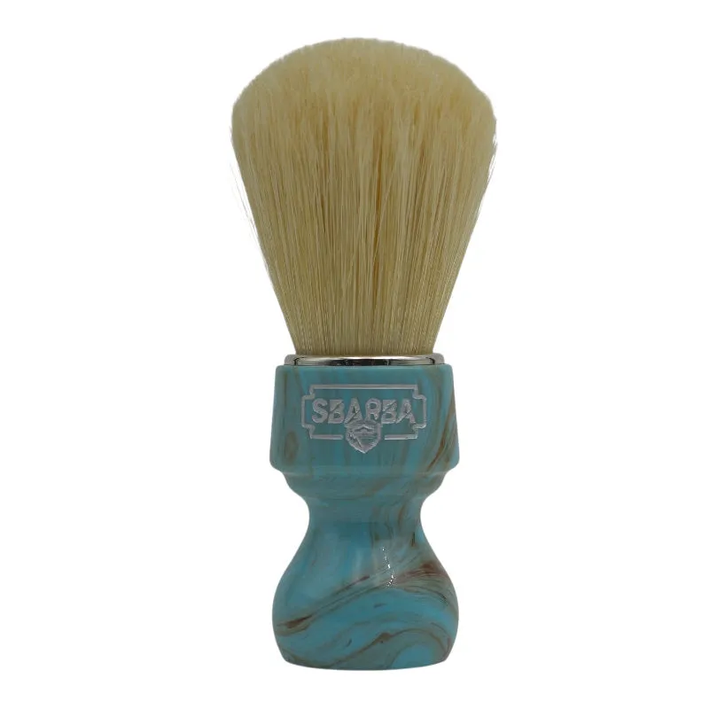 Sbarba Nobile pennello da barba in setola azzurro cielo