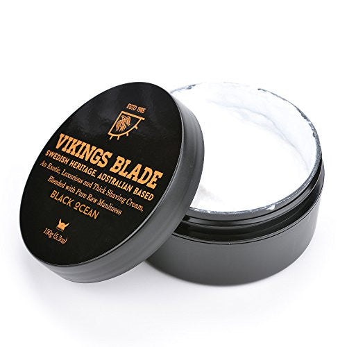 Viking's Blade Black Ocean crema da barba 5,3 oz profumo intenso