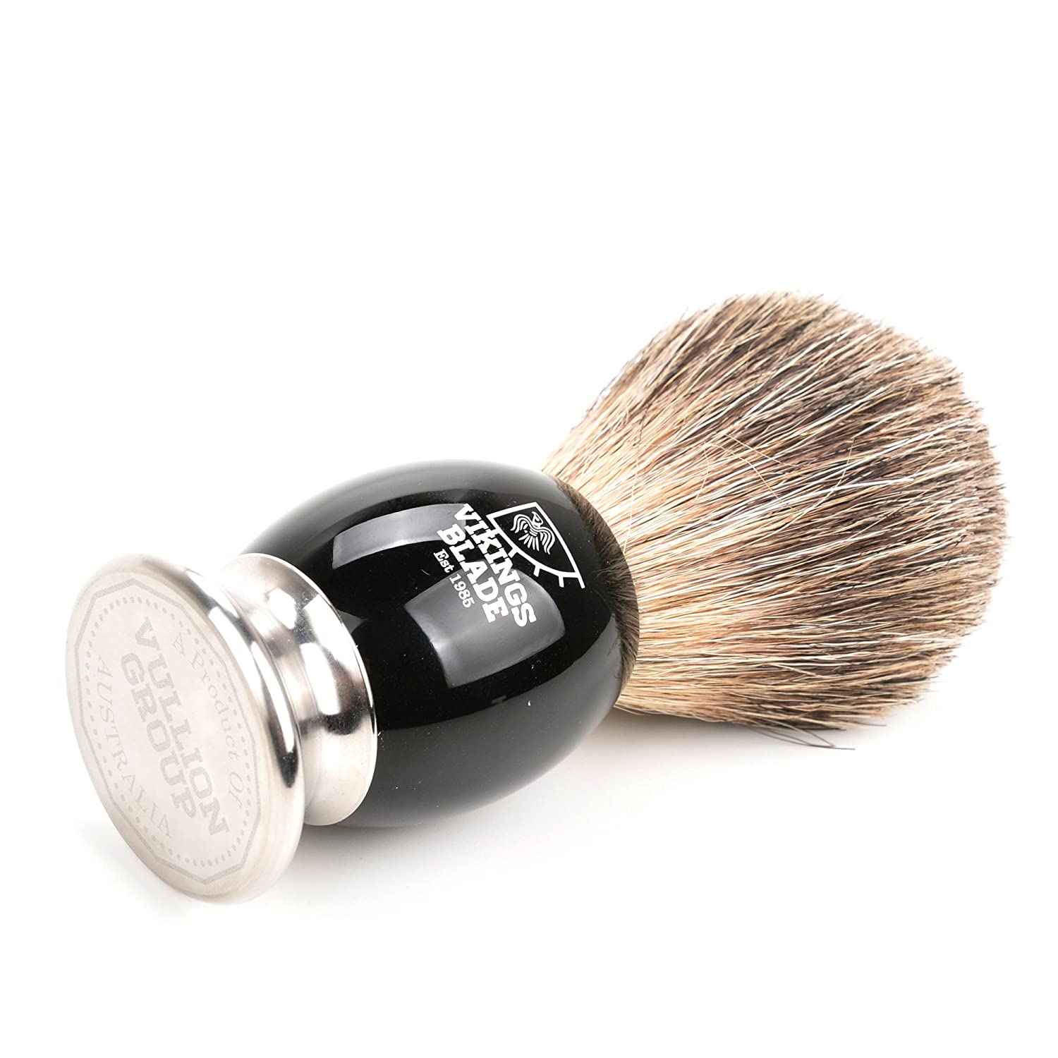 Viking's Blade Dark Stallion Pennello da Barba Bulb Nero