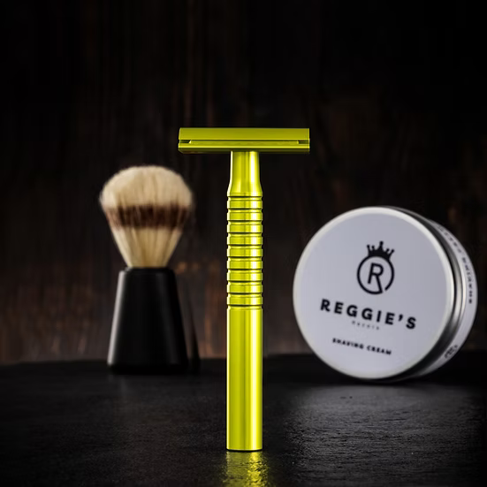 Reggie's Jupiter Aluminium rasoio sicurezza set nero 12pz