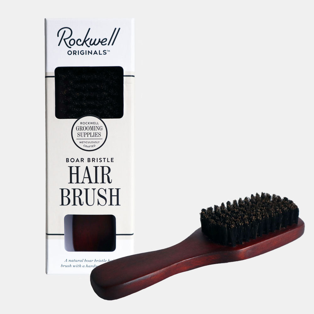 Rockwell kit barba e capelli grooming con spazzola cinghiale