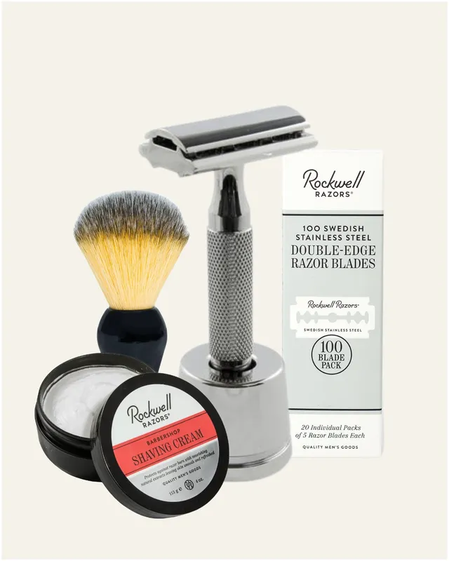 Rockwell 6C Gift Set kit rasoio sicurezza + 100 lamette