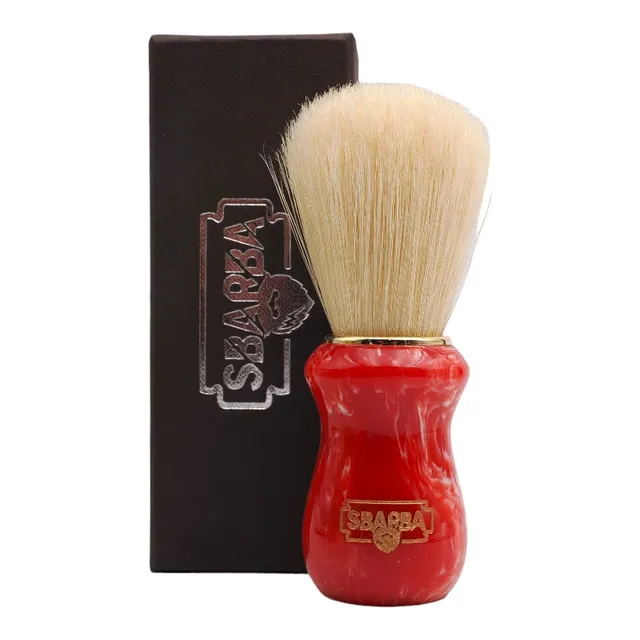 Sbarba Classico Pennello da Barba Setola Premium Rosso Corallo