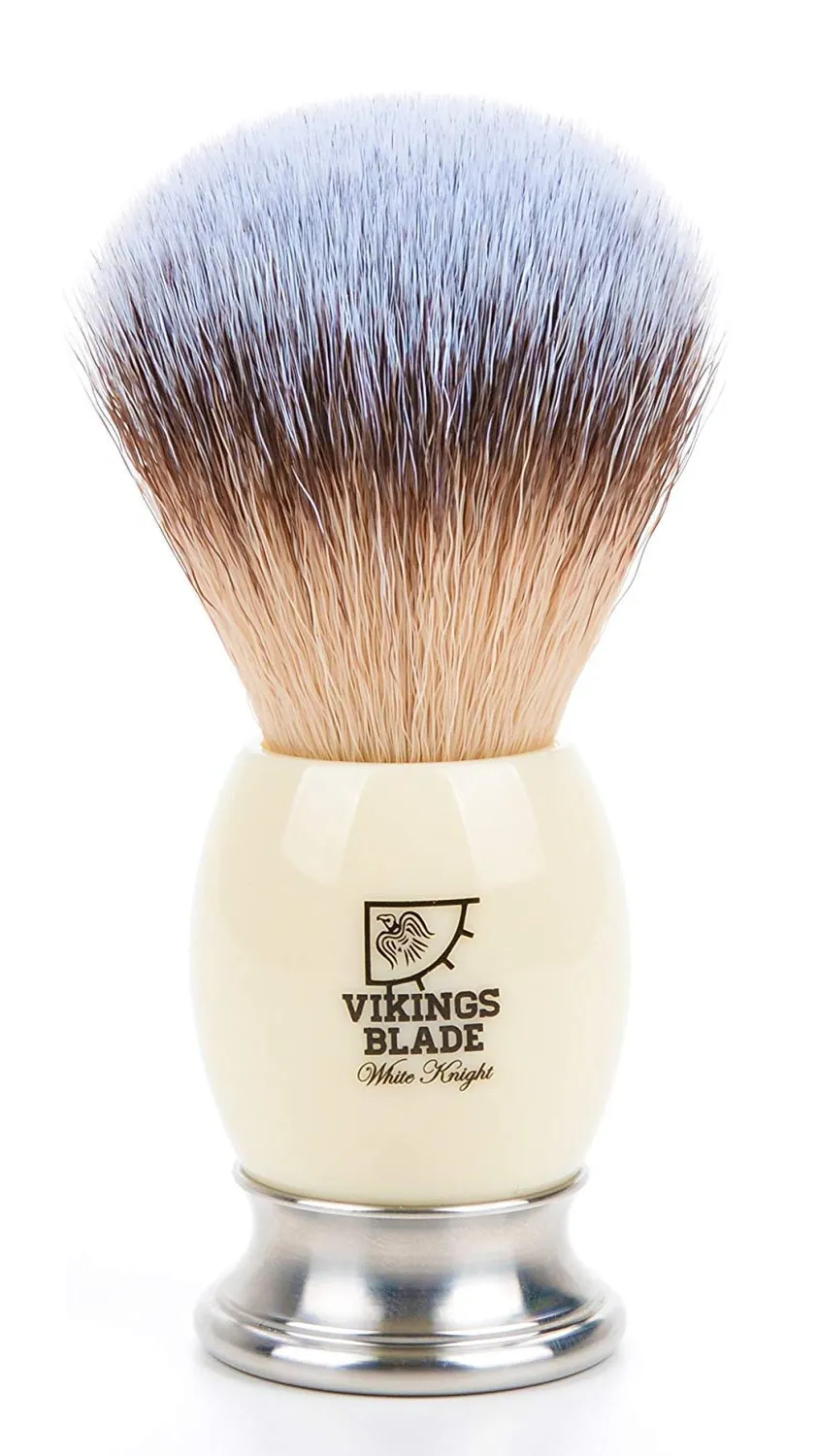 Viking's Blade White Knight pennello da barba sintetico pesante