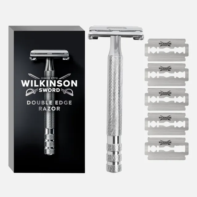 Wilkinson Classic rasoio di sicurezza + 5 lamette metallo