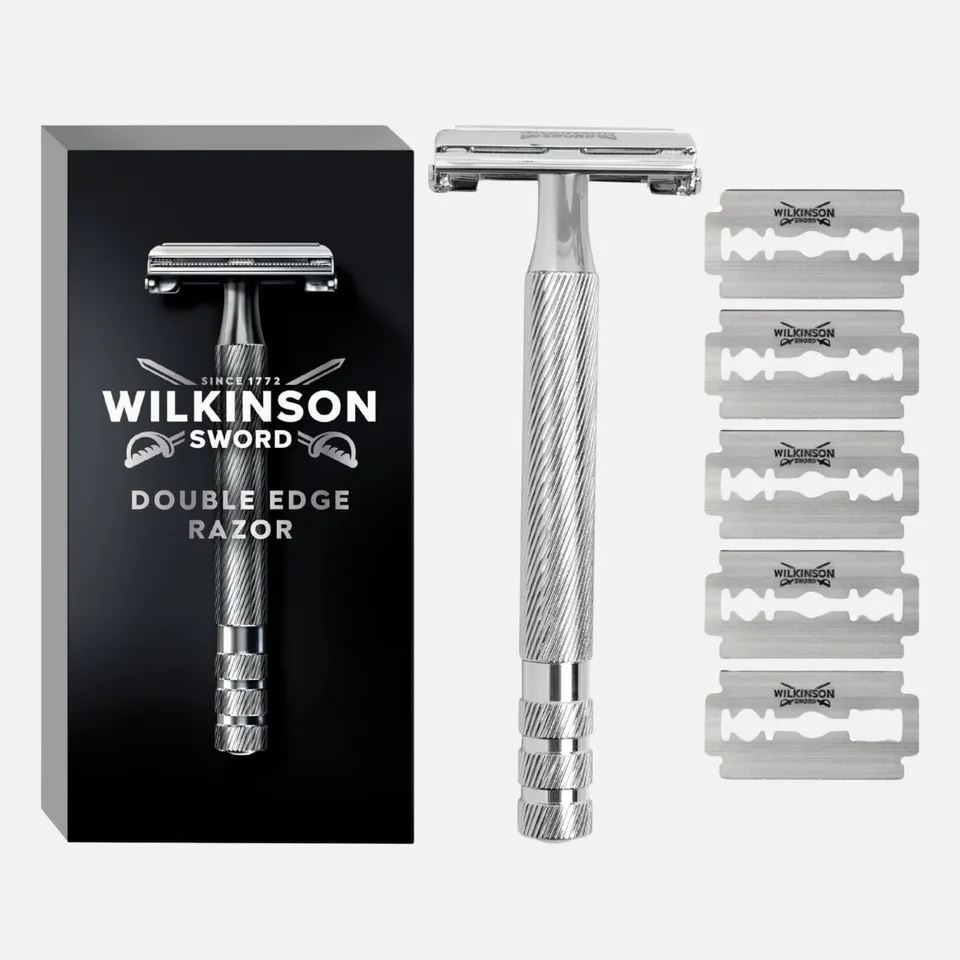 Wilkinson Classic rasoio di sicurezza + 5 lamette metallo
