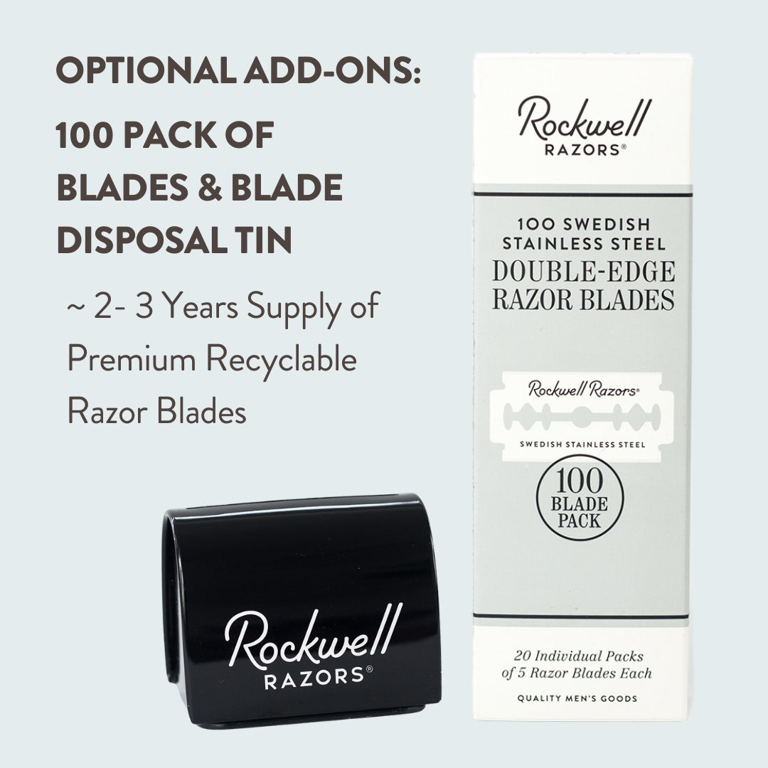 Rockwell 6S Rasoio Sicurezza Acciaio Nero Regolabile 6 Livelli