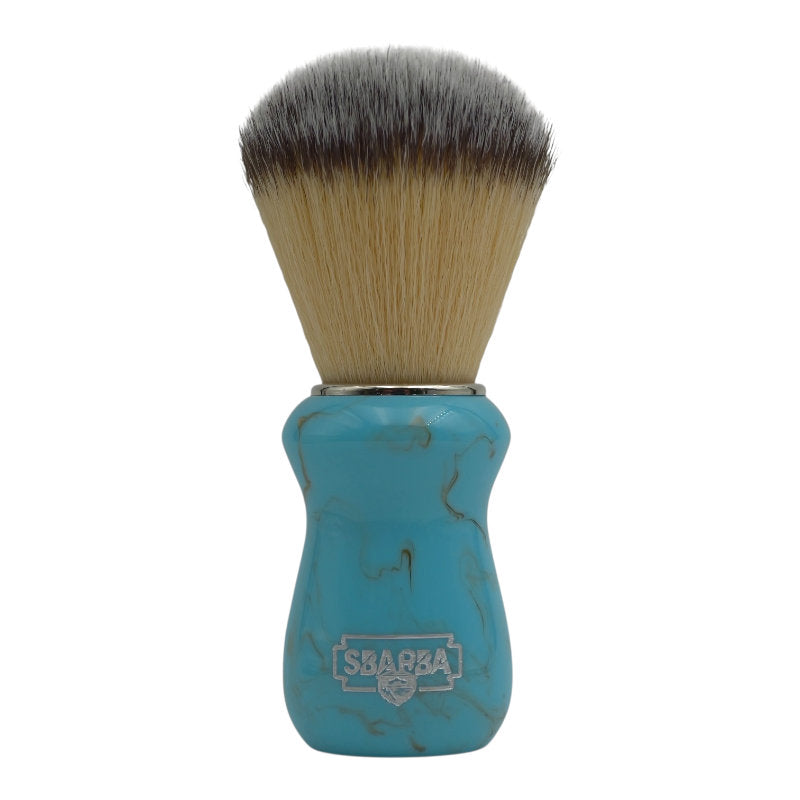 Sbarba Classico pennello da barba sintetico azzurro cielo