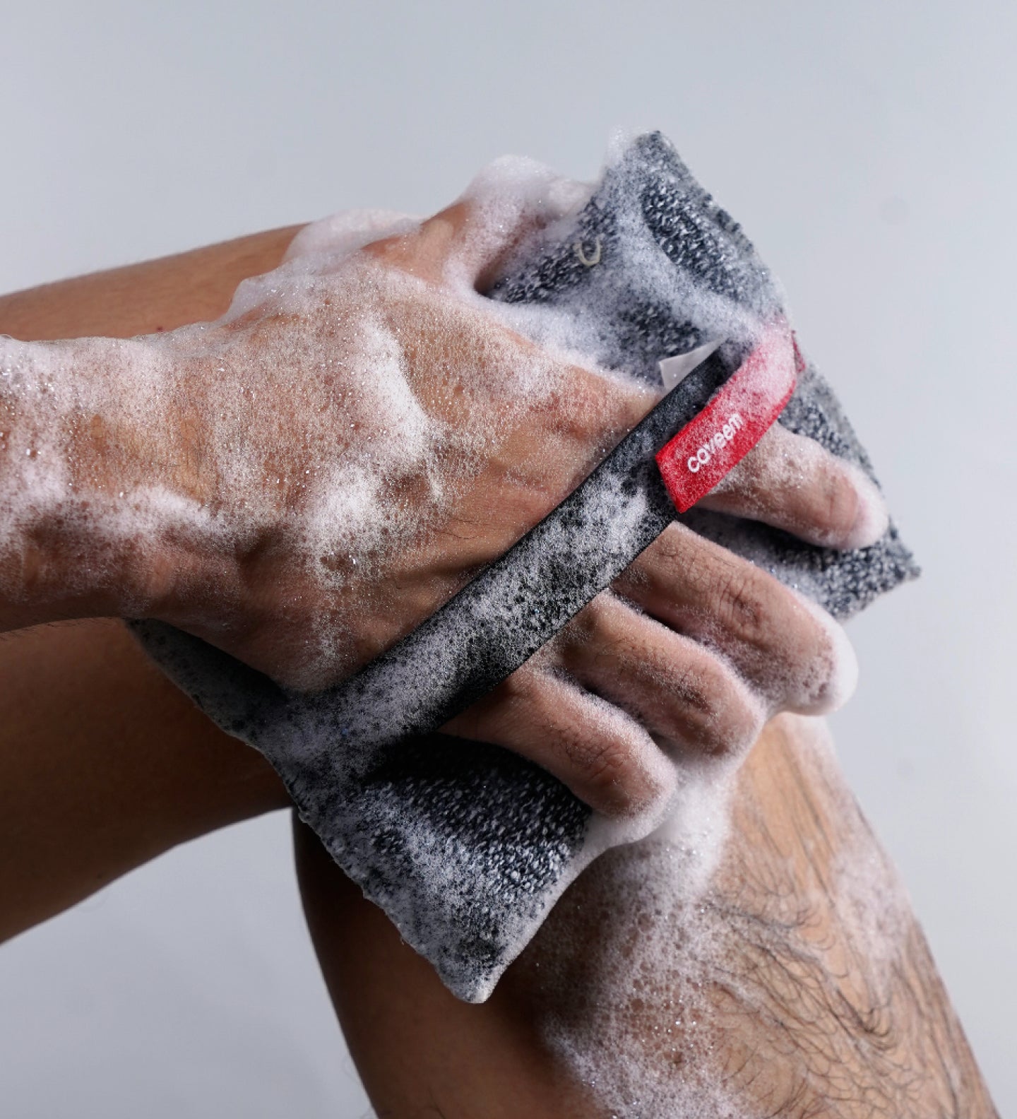Caveem Bathing Spugna Esfoliante Quadrata Ruvida 2 Pezzi