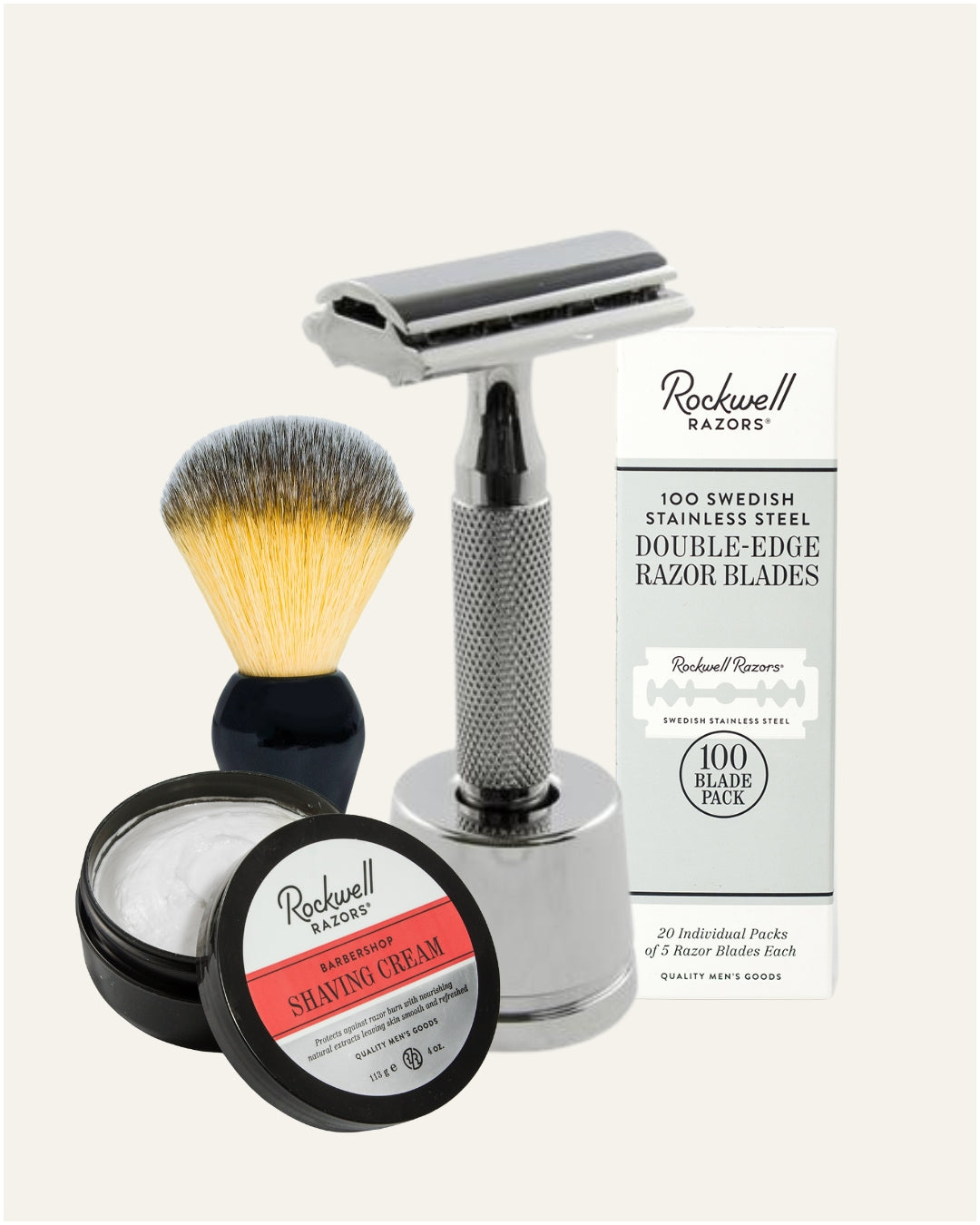 Rockwell 6C Gift Set kit rasoio sicurezza + 100 lamette