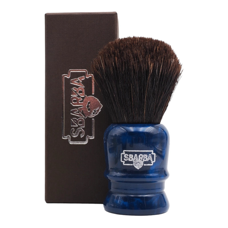 Sbarba Grosso pennello da barba cavallo blu notte