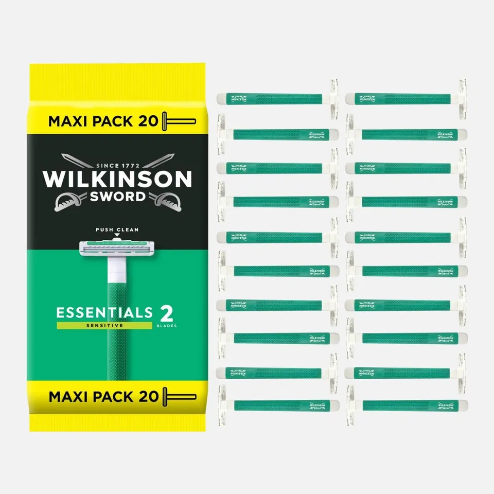 Wilkinson Essentials 2 Sensitive rasoio usa e getta 20 pezzi