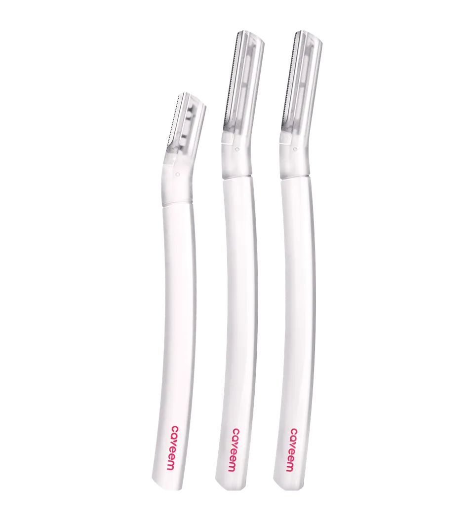 Caveem Dermaplaning Lamette Viso Uomo 3 Pezzi Esfoliazione Delicata