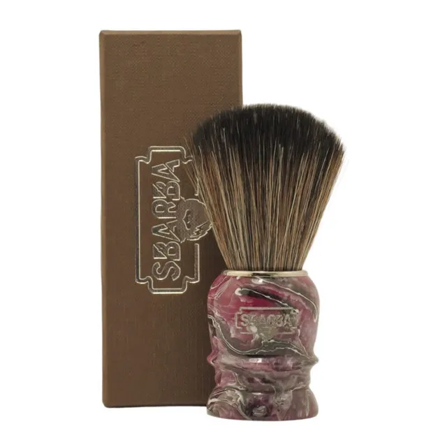 Sbarba Smilzo Pennello da Barba Magenta Sintetico