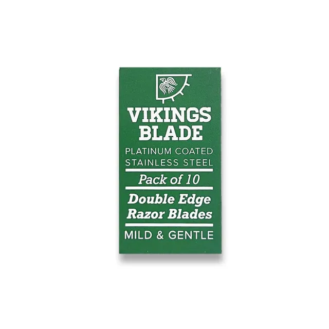 Viking's Blade Lamette Delicate Acciaio Svedese 10 Pezzi Platinate