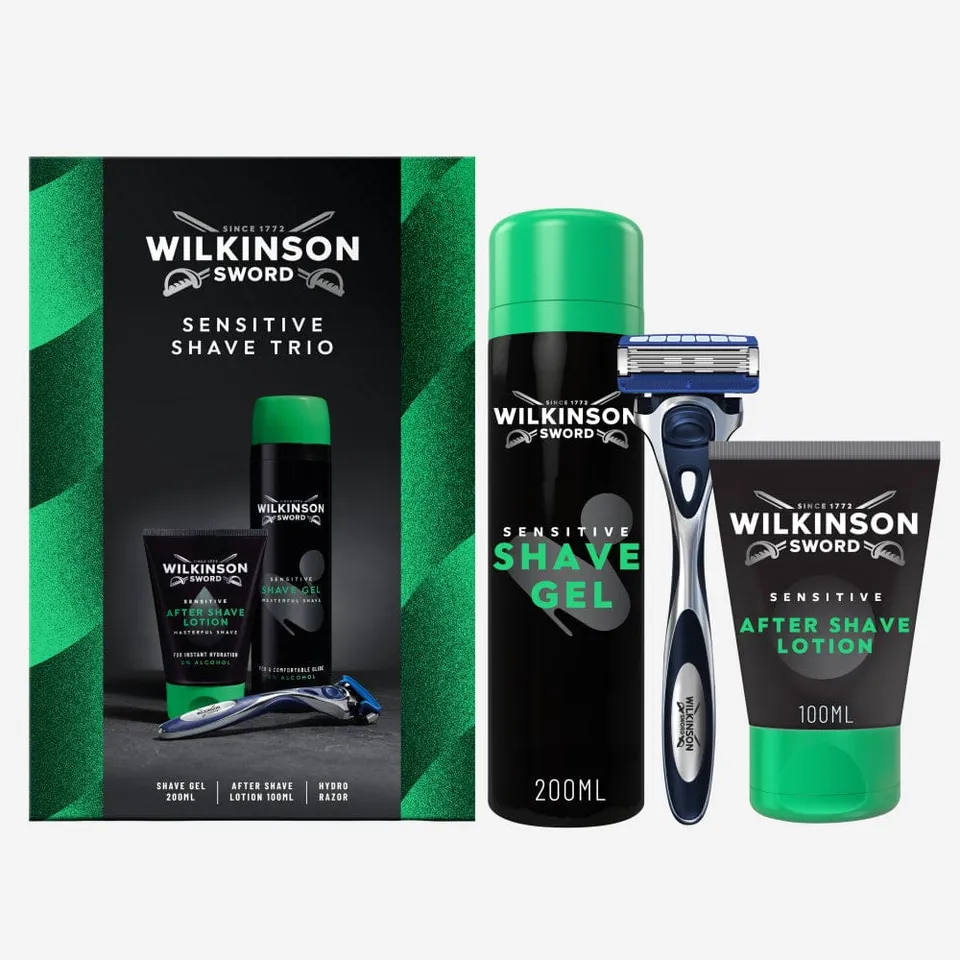 Wilkinson Hydro 5 Shave Trio Set Rasoio Gel Dopobarba