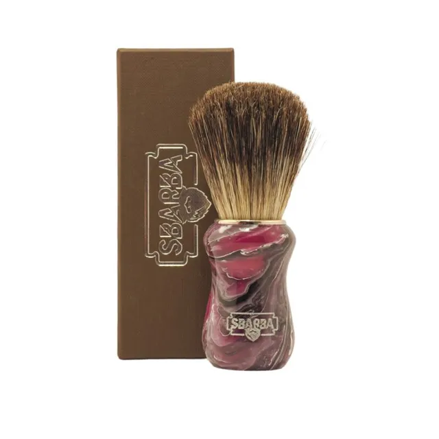 Sbarba Classico Magenta pennello da barba misto setola tasso