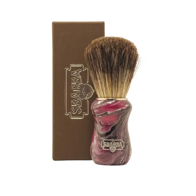 Sbarba Classico Magenta pennello da barba misto setola tasso