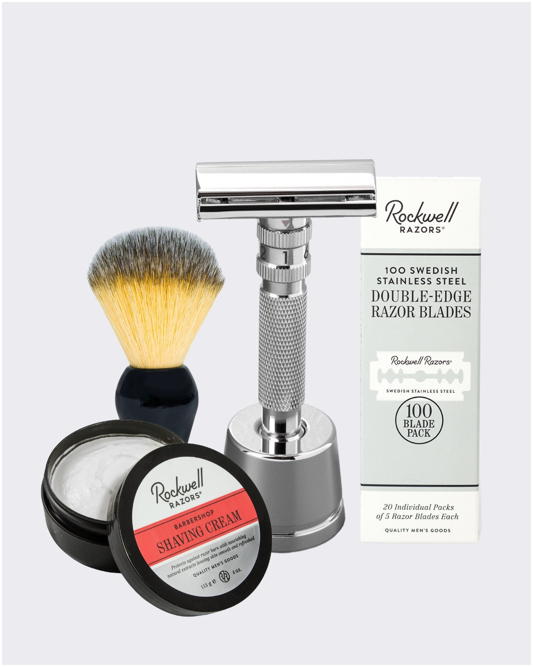 Rockwell T2 Set Regalo Rasoio + Pennello + 100 Lamette
