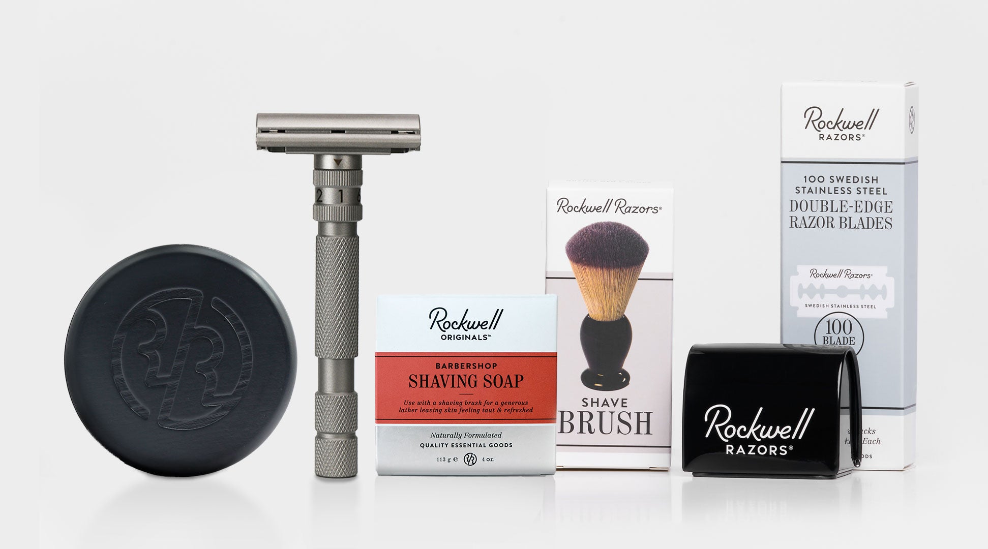 Rockwell 2C Eco-Kit set rasatura gunmetal 100 lamette