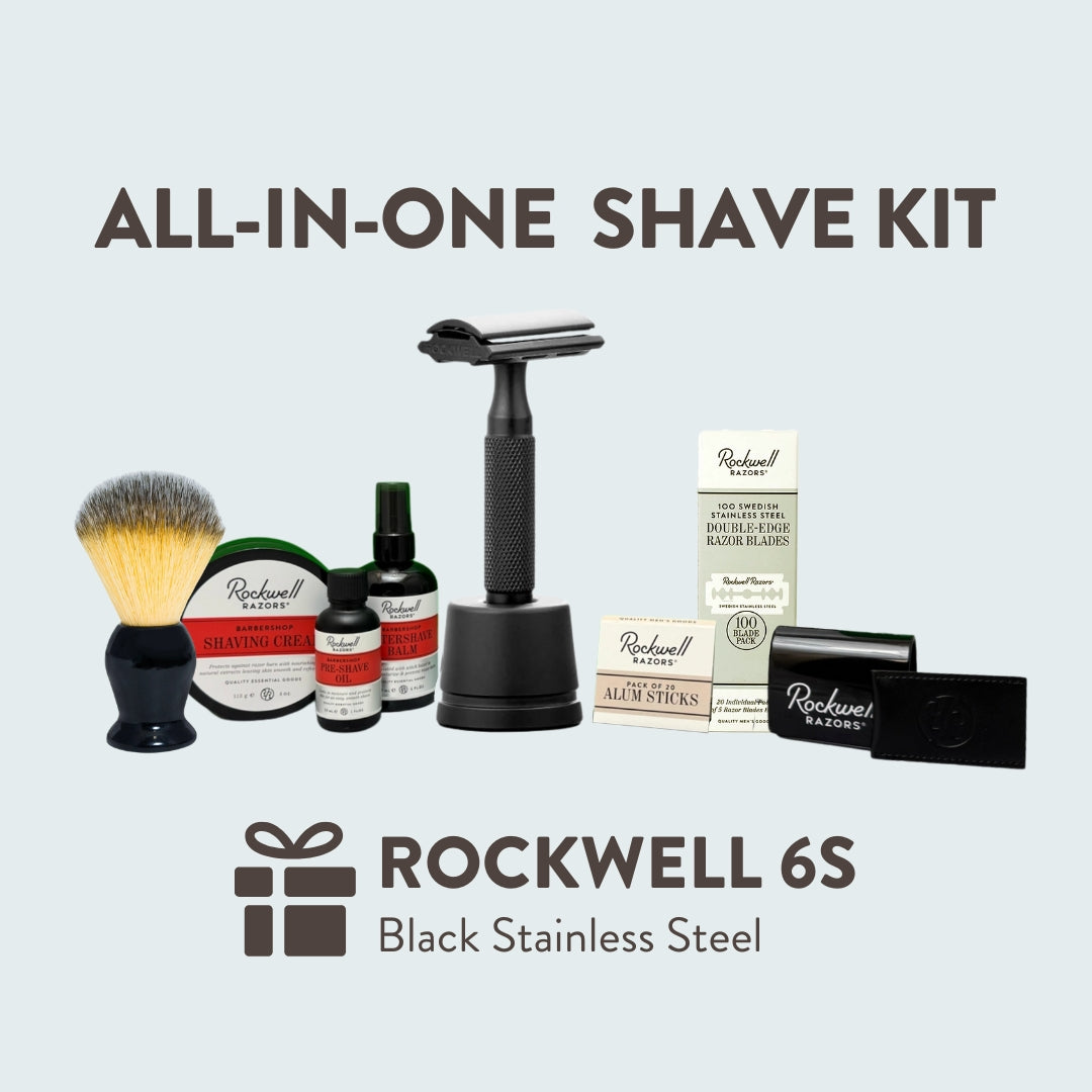 Rockwell 6S Black set rasoio acciaio all-in-one