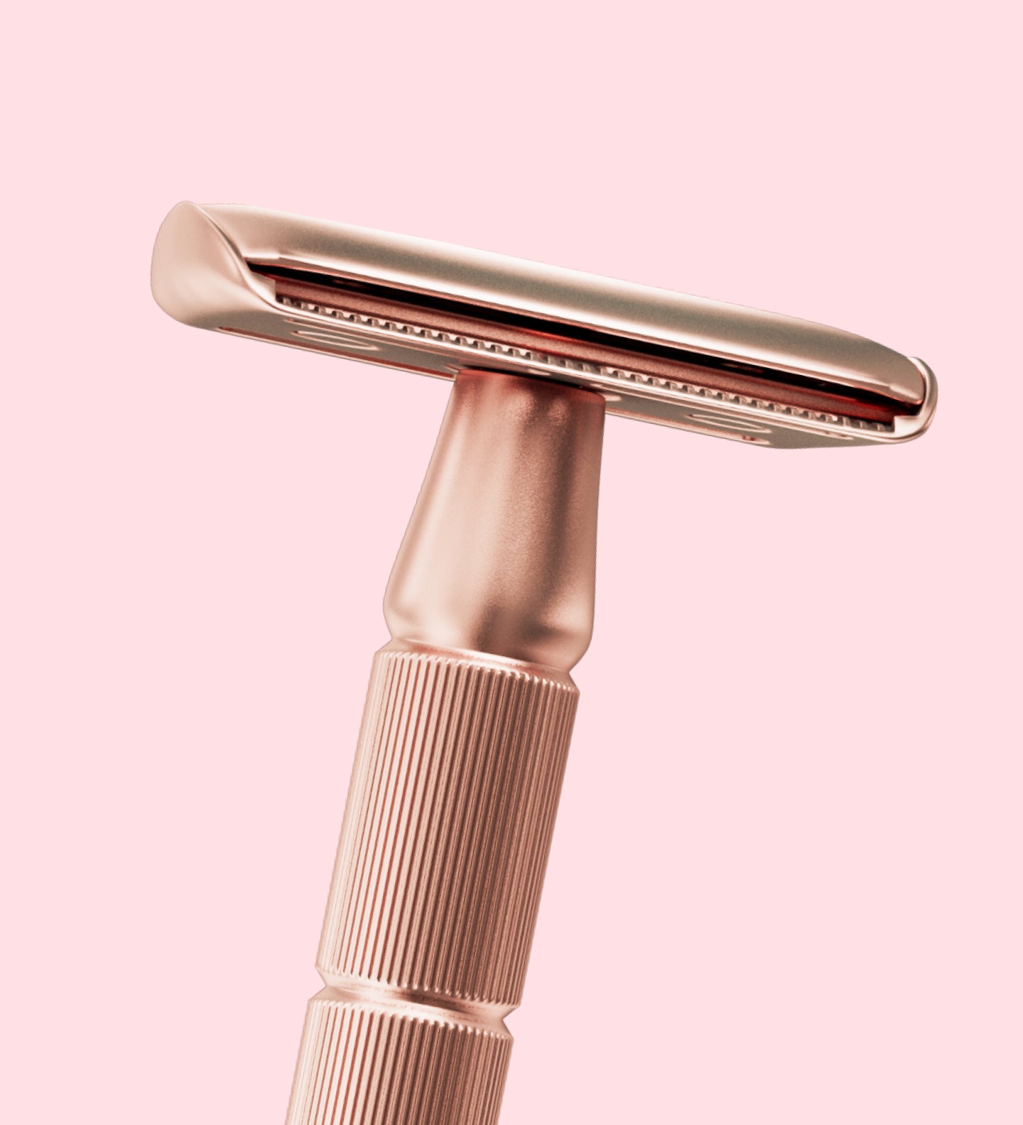 Caveem Shaving Rasoio Sicurezza Metallo Oro Rosa 5 Lamette Inox