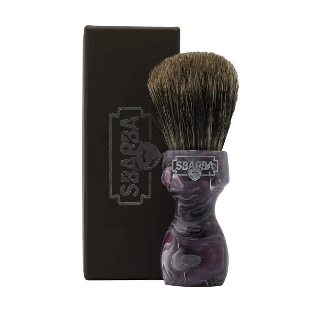 Sbarba Elegante Magenta pennello barba cavallo tasso XB