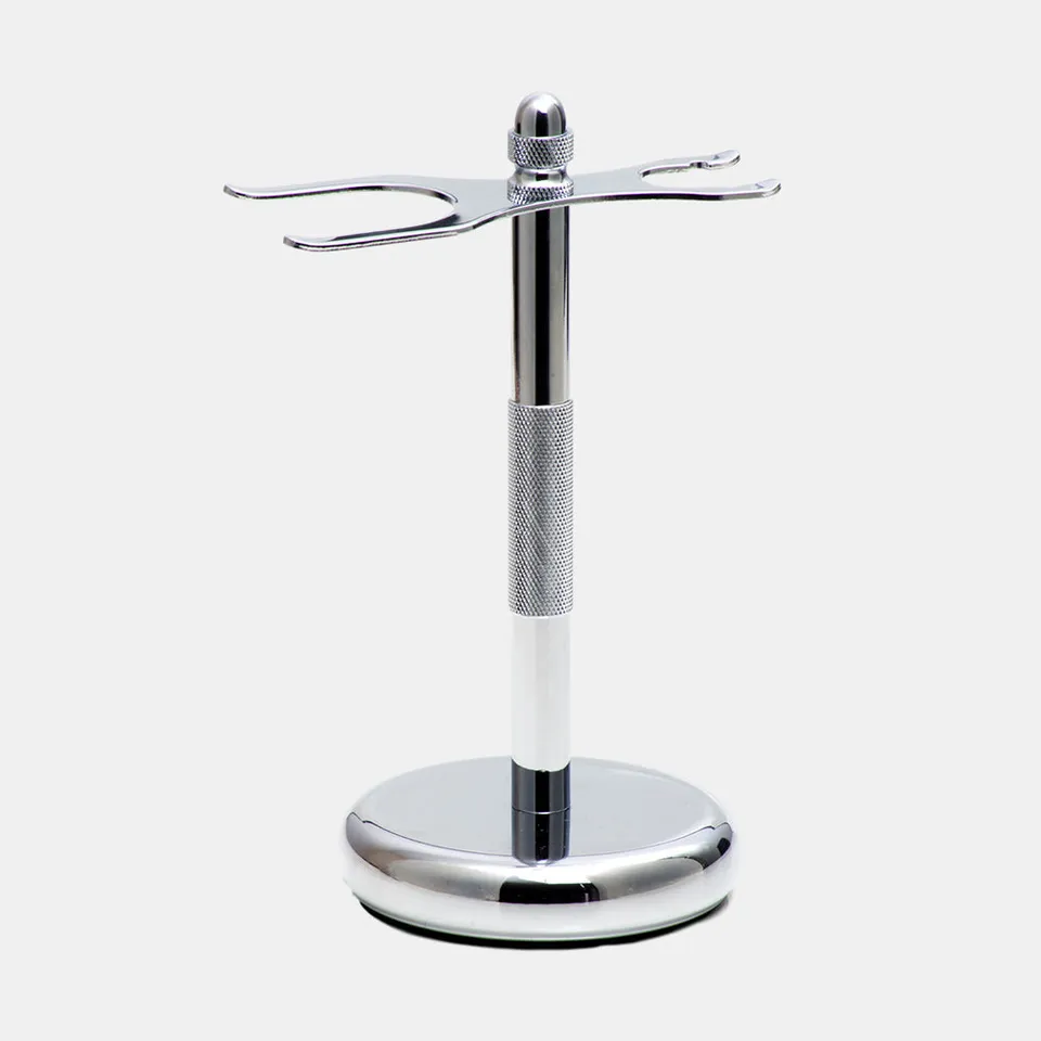 Rockwell Shave Stand supporto rasoio White Chrome ottone