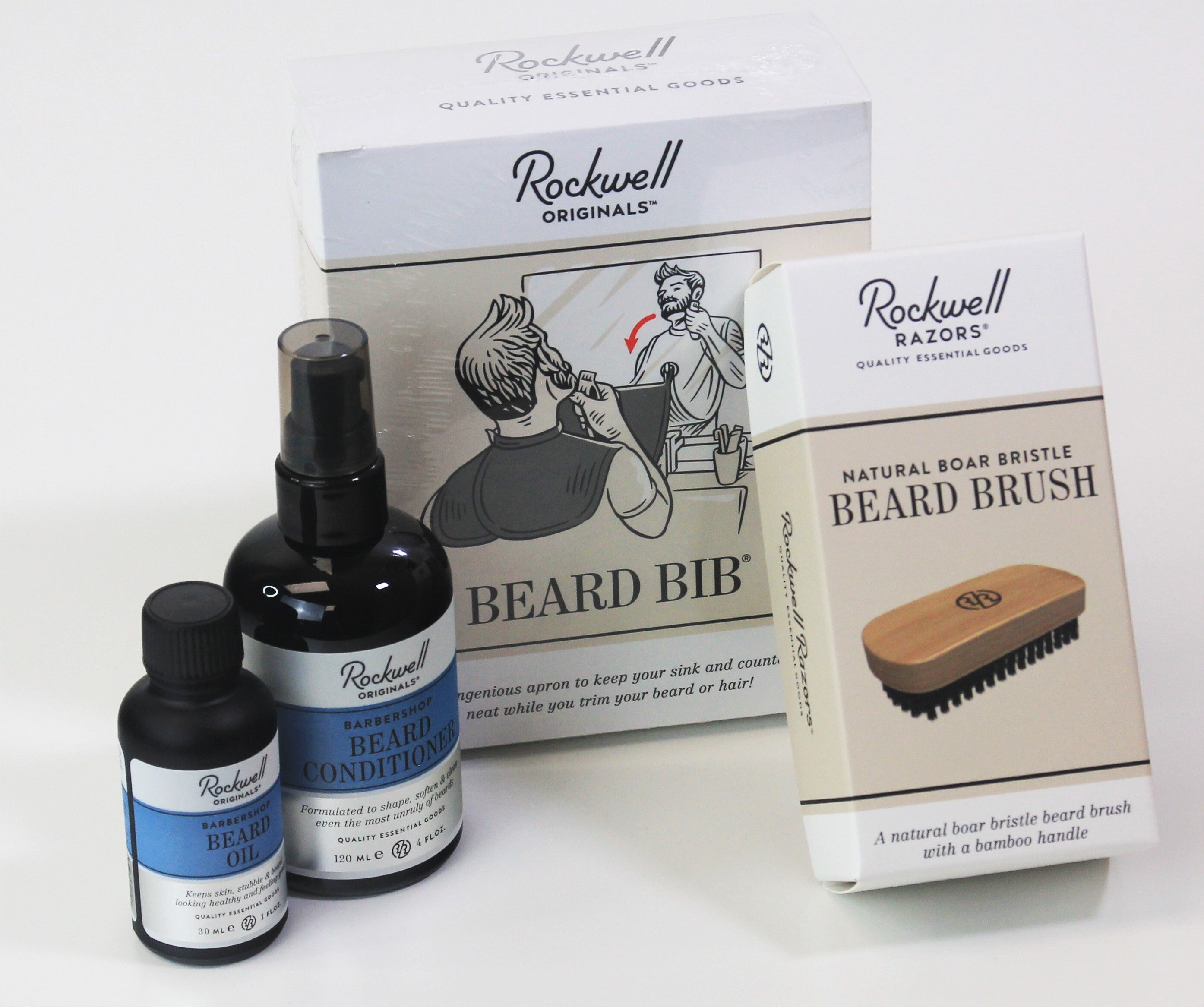 Rockwell Beard Care Gift Set kit barba olio e spazzola