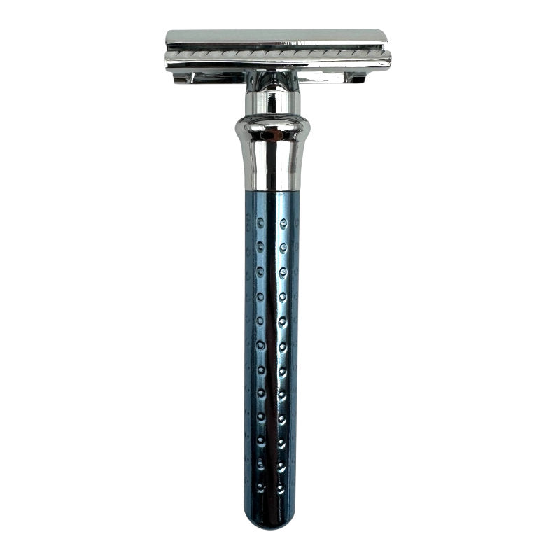 Sbarba Spadino Blu rasoio di sicurezza ottone pettine chiuso