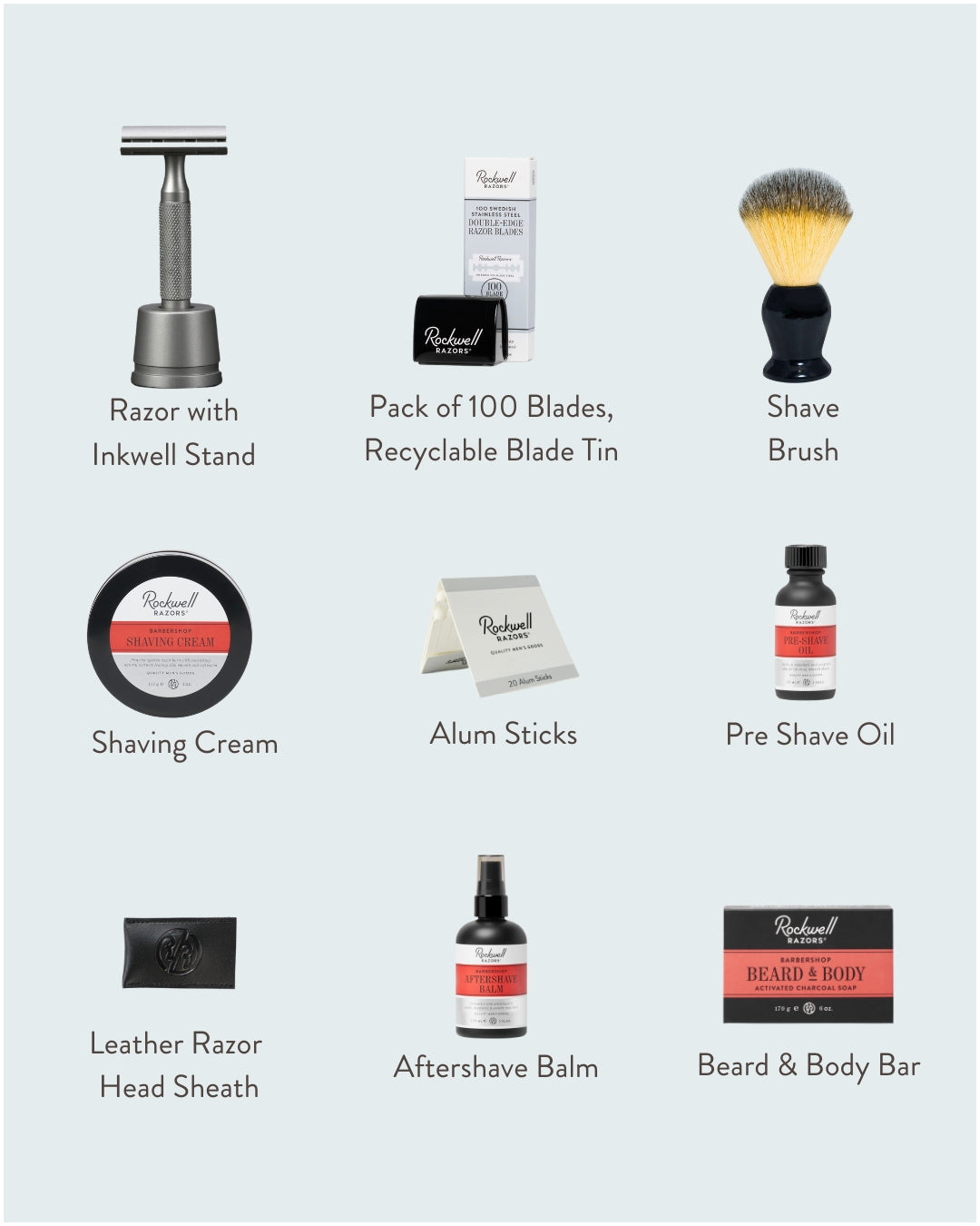 Rockwell 6S All-In-One Shave Kit rasatura acciaio opaco