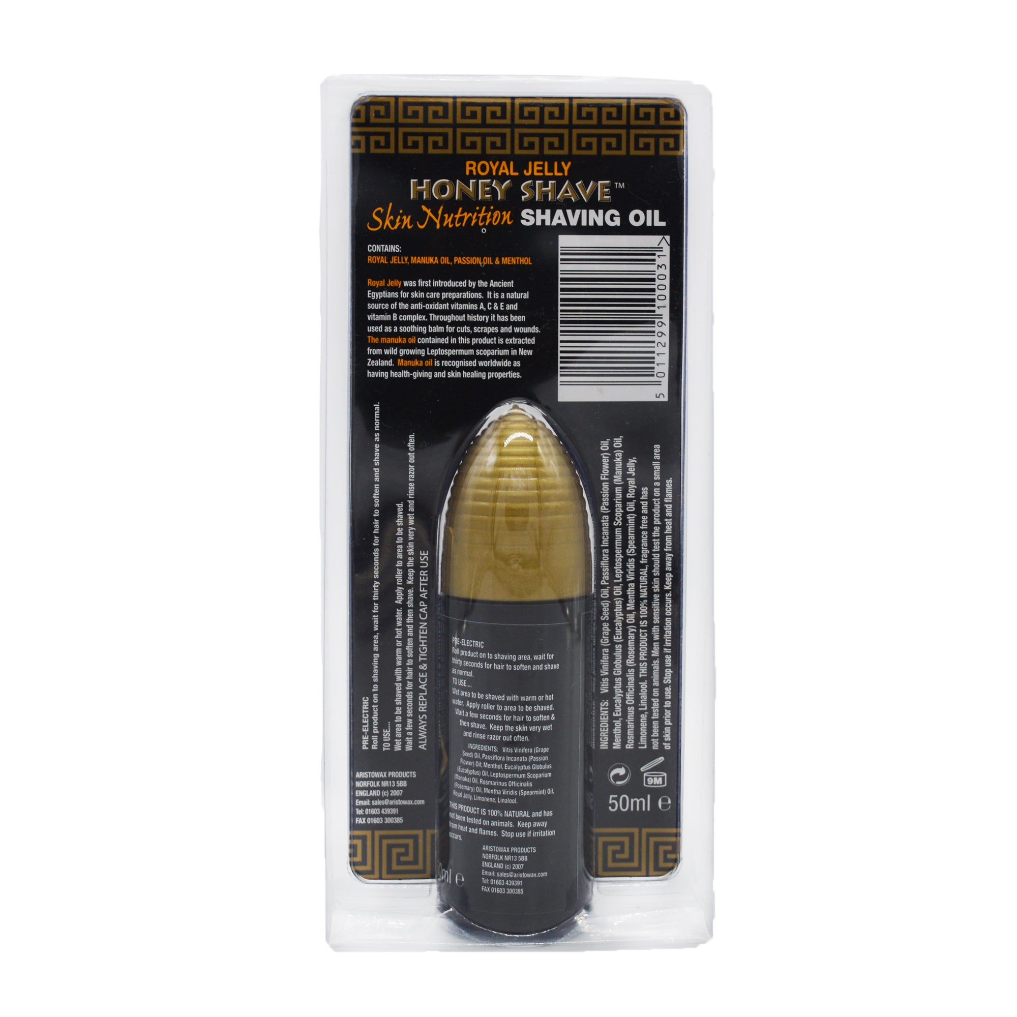 Honey Shave Royal Jelly olio barba 50ml roll-on