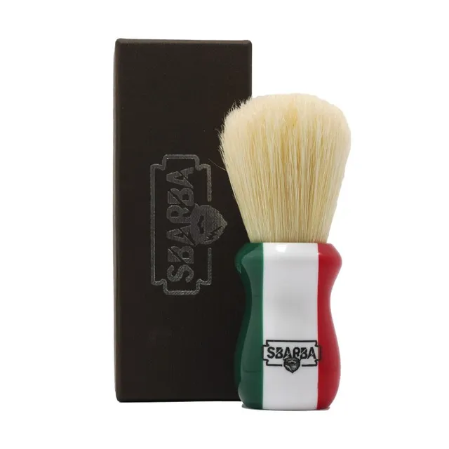 Sbarba Classico Bandiera Italiana pennello barba setola XB 27mm