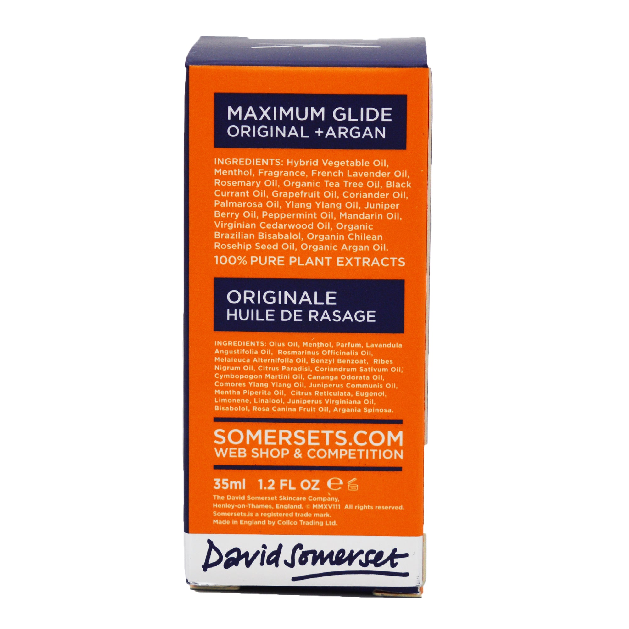 Somersets Original olio da barba 35ml argan
